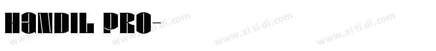 Handil Pro字体转换